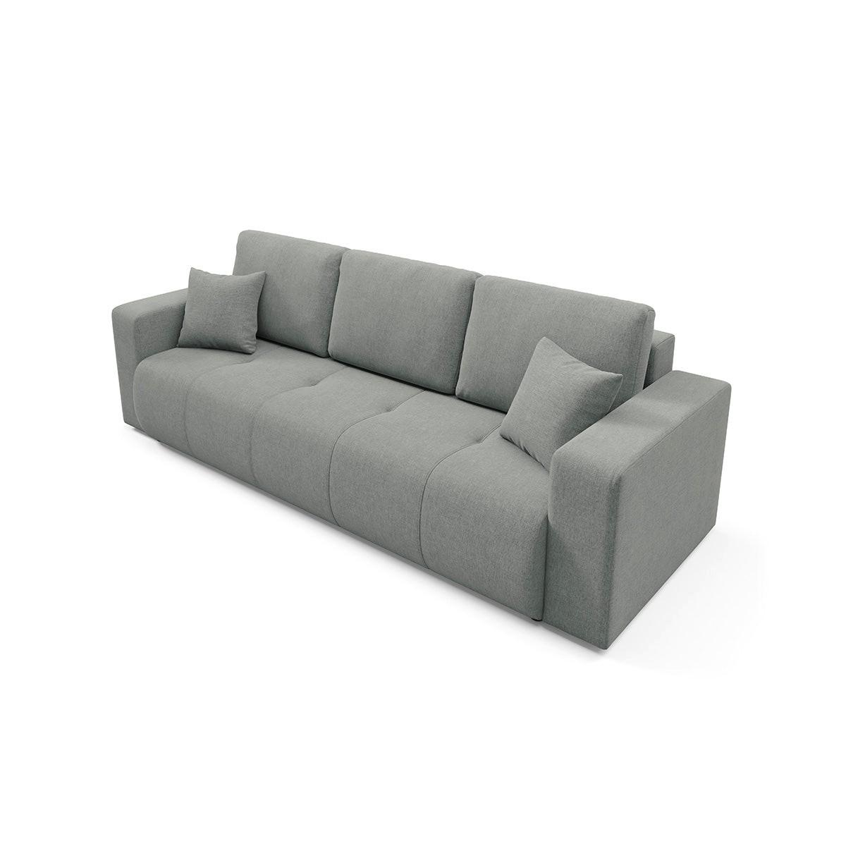 SOFA Giulia 3 Sitzplätze Grau - Grau, Holz (244/82/102cm) - Petits-meubles