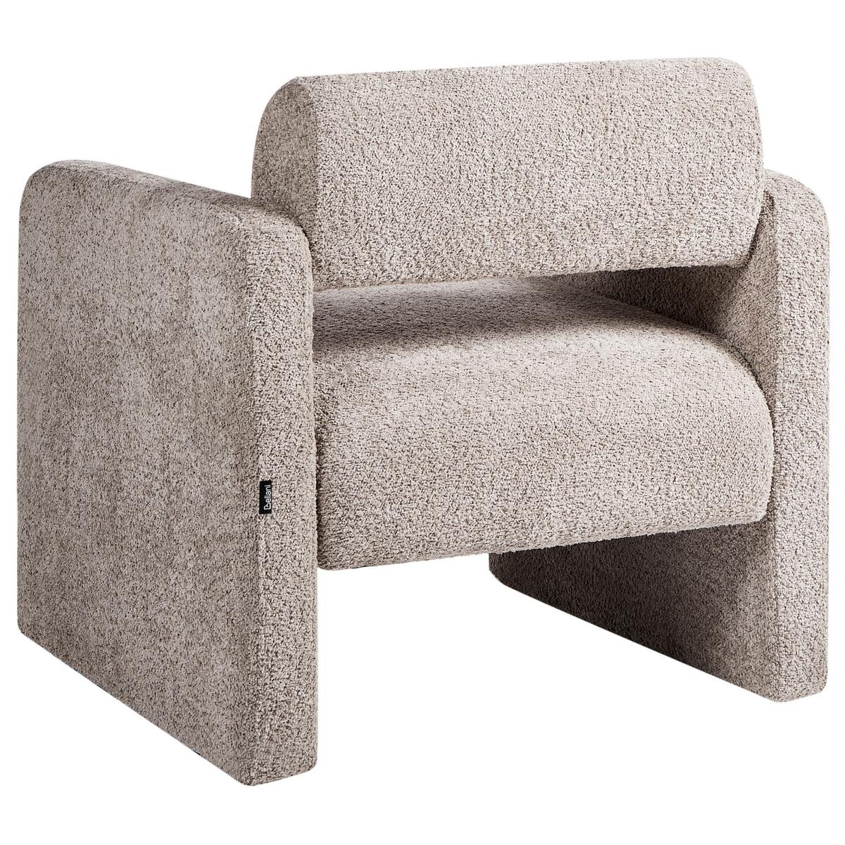 SESSEL Taupe Hallsberg - Taupe, Textil (80/76/80cm) - Beliani