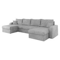 ECKSOFA Kris U Lux - Schwarz/Cappuccino, Holz/Kunststoff (304/140cm) - MIRJAN24