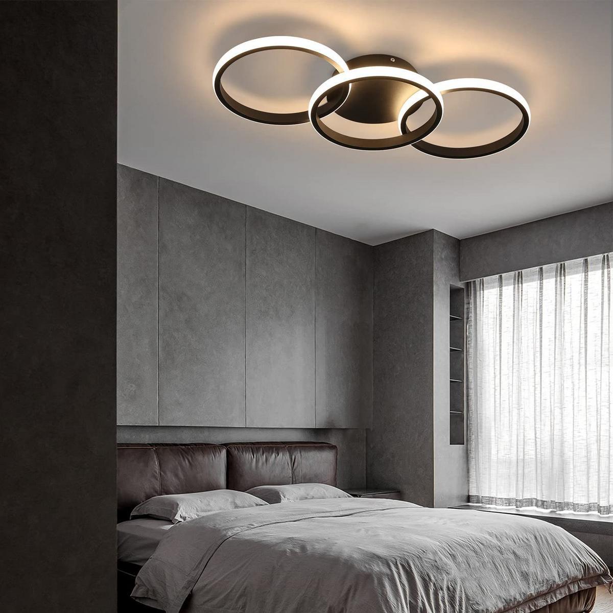LED-DECKENLEUCHTE Ferdinand 60/24/4 cm - Schwarz, Metall (60/24/4cm) - Nettlife