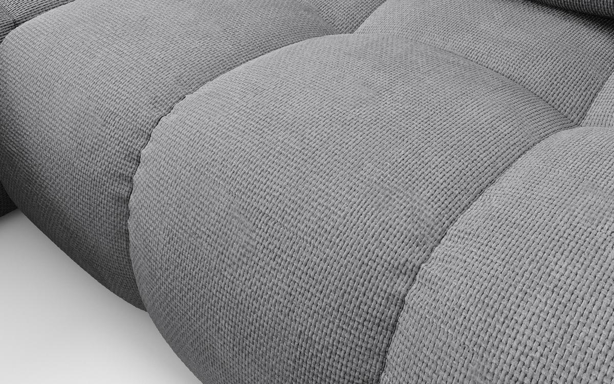 ECKSOFA DUCA L-S Grau Chenille mit Schlaffunktion - Grau, Holz (266.5/266.5cm) - MASSENO