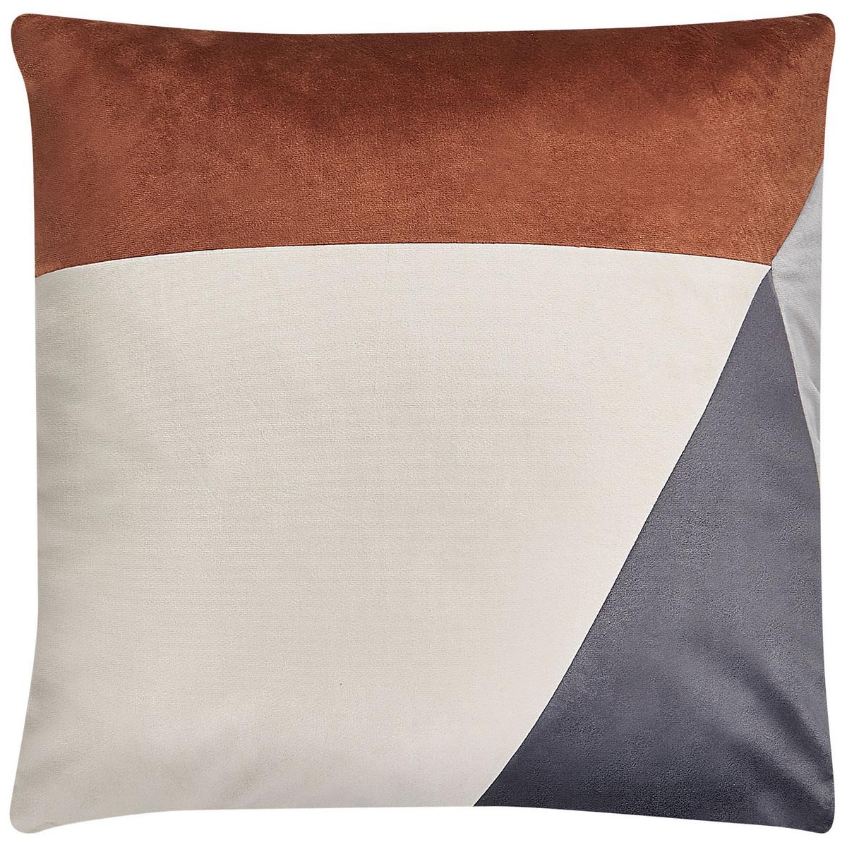DEKOKISSEN 2er-Set Bunt 45/45 cm Campsis - Multicolor, Textil (45/45cm) - Beliani