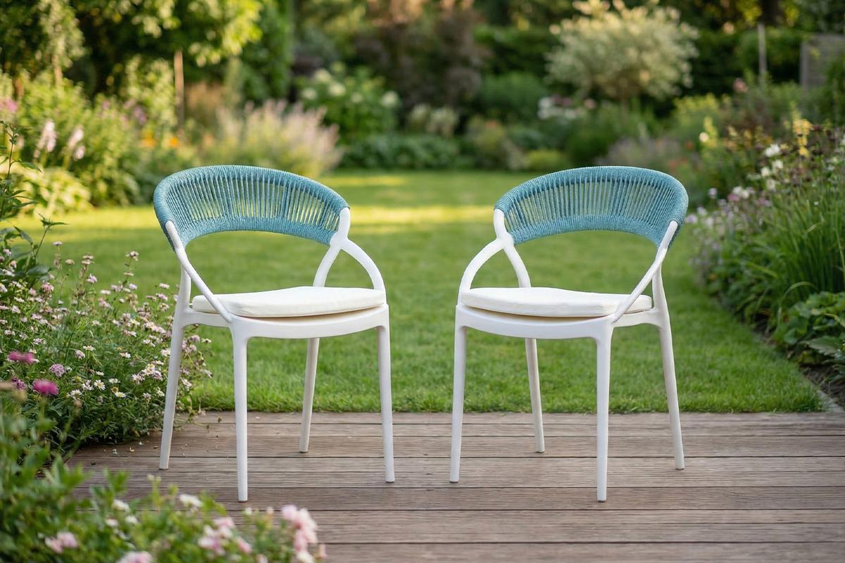 GARTENSTUHL KISO Hellblau Kunststoff Stapelbar (1er-Set) - Hellblau, Kunststoff (54/79/58cm) - KAWOLA