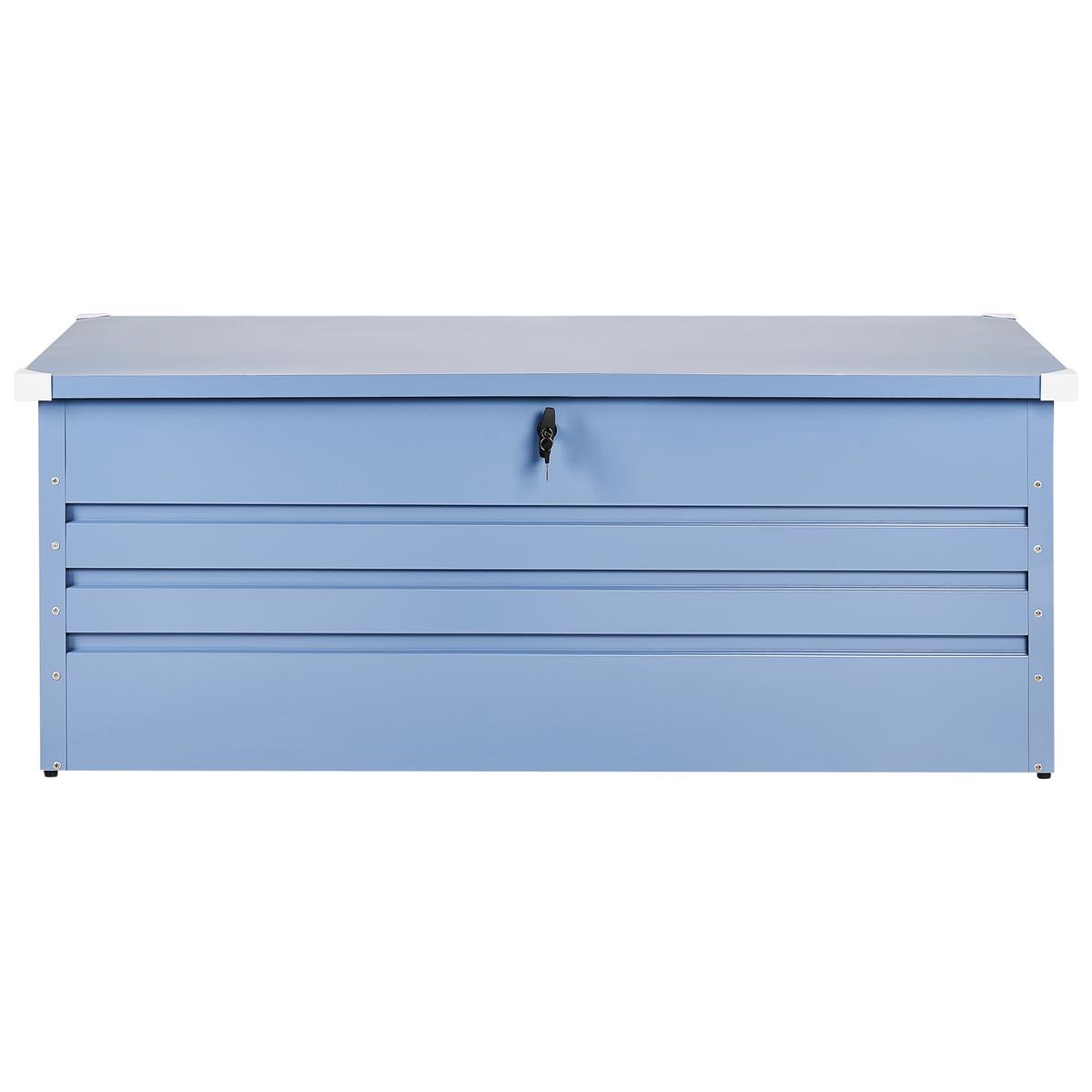 AUFBEWAHRUNGSBOX Blau Cebrosa - Blau, Metall (165/67/70cm) - Beliani