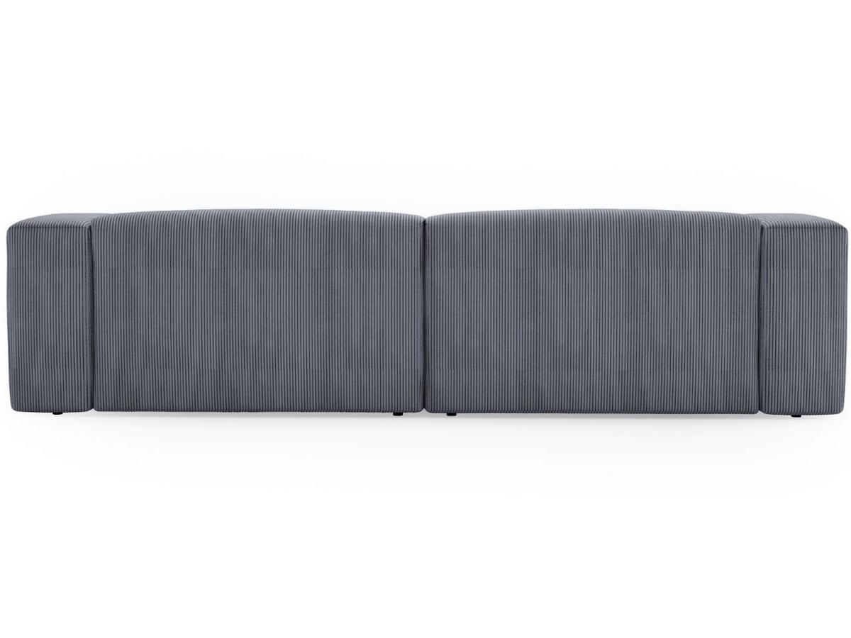 ECKSOFA Landi Grau Rechts - Schwarz/Grau, Kunststoff/Textil (240/180cm) - Graingold