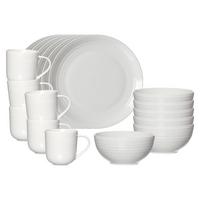 FRÜHSTÜCKS-SET Levi Weiß 18-tlg. - Weiß, Keramik (2/2/2cm) - Ritzenhoff Breker