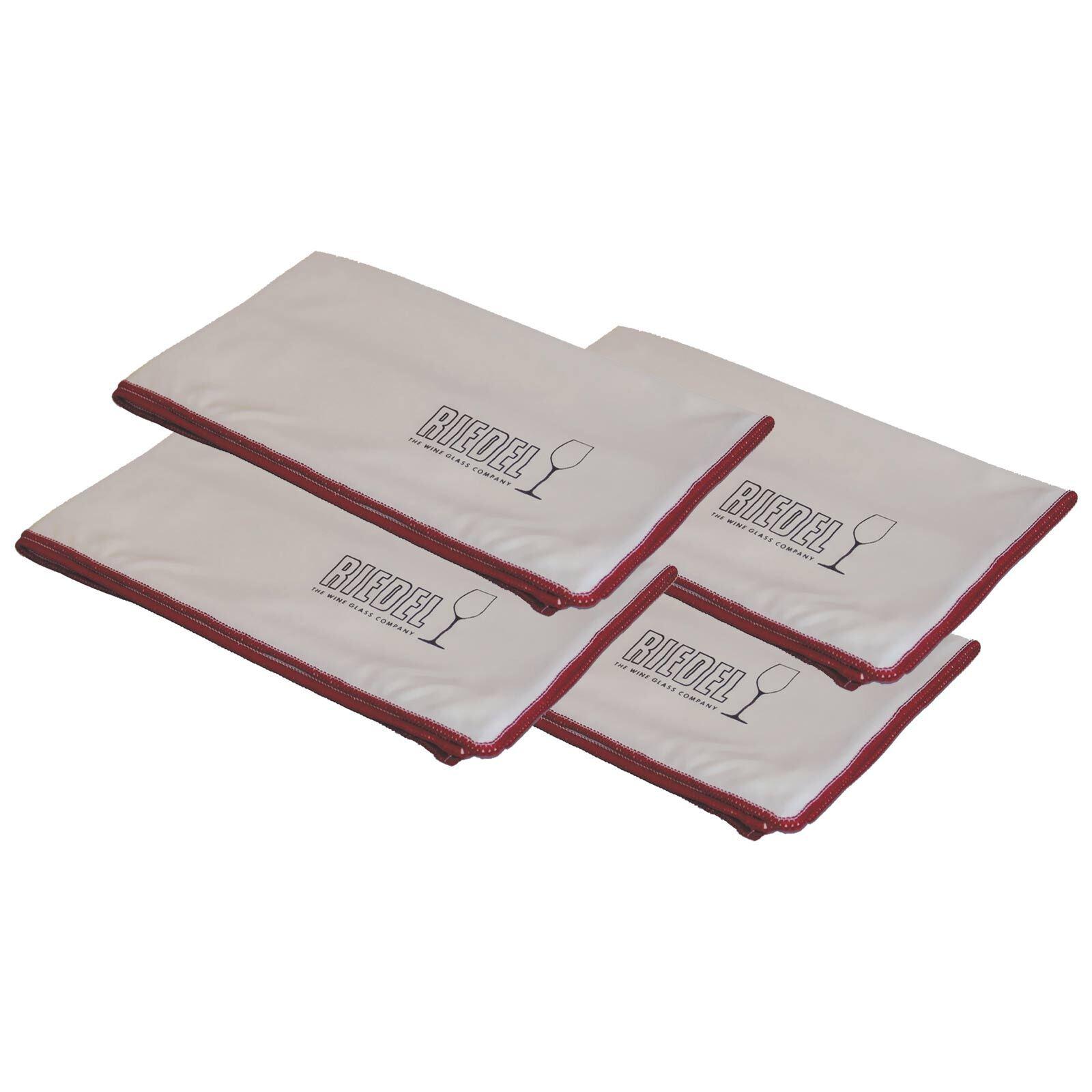 POLIERTÜCHER Profi weiß 28,5 x 16,8 cm 4er Set - Weiß, Kunststoff (18.6/28.5cm) - Riedel