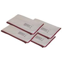 POLIERTÜCHER Profi weiß 28,5 x 16,8 cm 4er Set - Weiß, Kunststoff (18.6/28.5cm) - Riedel