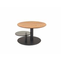 COUCHTISCH höhenverstellbar Charla 75x47x75 Echtholz Wildeiche/Schwarz - Wildeiche/Schwarz, Holz (75/75/75cm) - 58aufmkessel