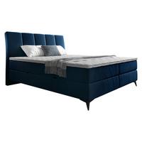 BOXBETT Forever - H3 - Blau/Schwarz, Holz/Textil (160/200cm) - MIRJAN24
