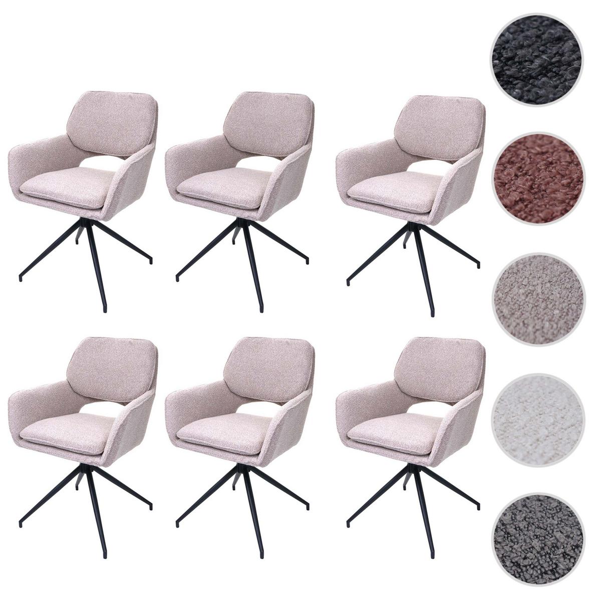 ESSZIMMERSTUHL Beige 6er-Set - Beige, Textil (57/86/61cm) - MCW