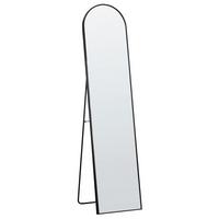 STEHSPIEGEL schwarz 36/150 cm Bagnolet - Schwarz, Metall (36/150/40cm) - Beliani