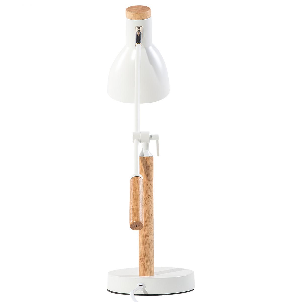 SCHREIBTISCHLAMPE Peckos 13/13/50 cm - Weiß, Metall (13/13/50cm) - Beliani