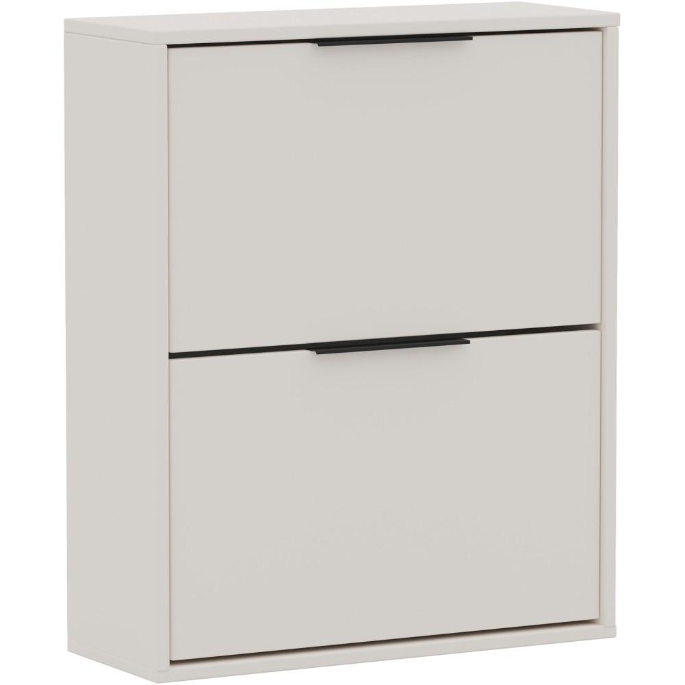 SCHUHSCHRANK Muno mit 2 Türen, Sandfarben - Sandfarben, Holzwerkstoff (60/87.5/30cm) - Beautysofa