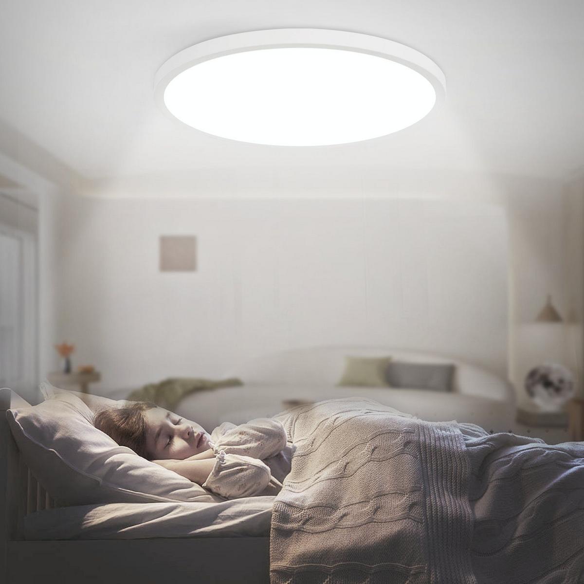LED-DECKENLEUCHTE Macgregor 30/30/2.4cm - Weiß, Kunststoff (30/30/2.4cm) - Nettlife