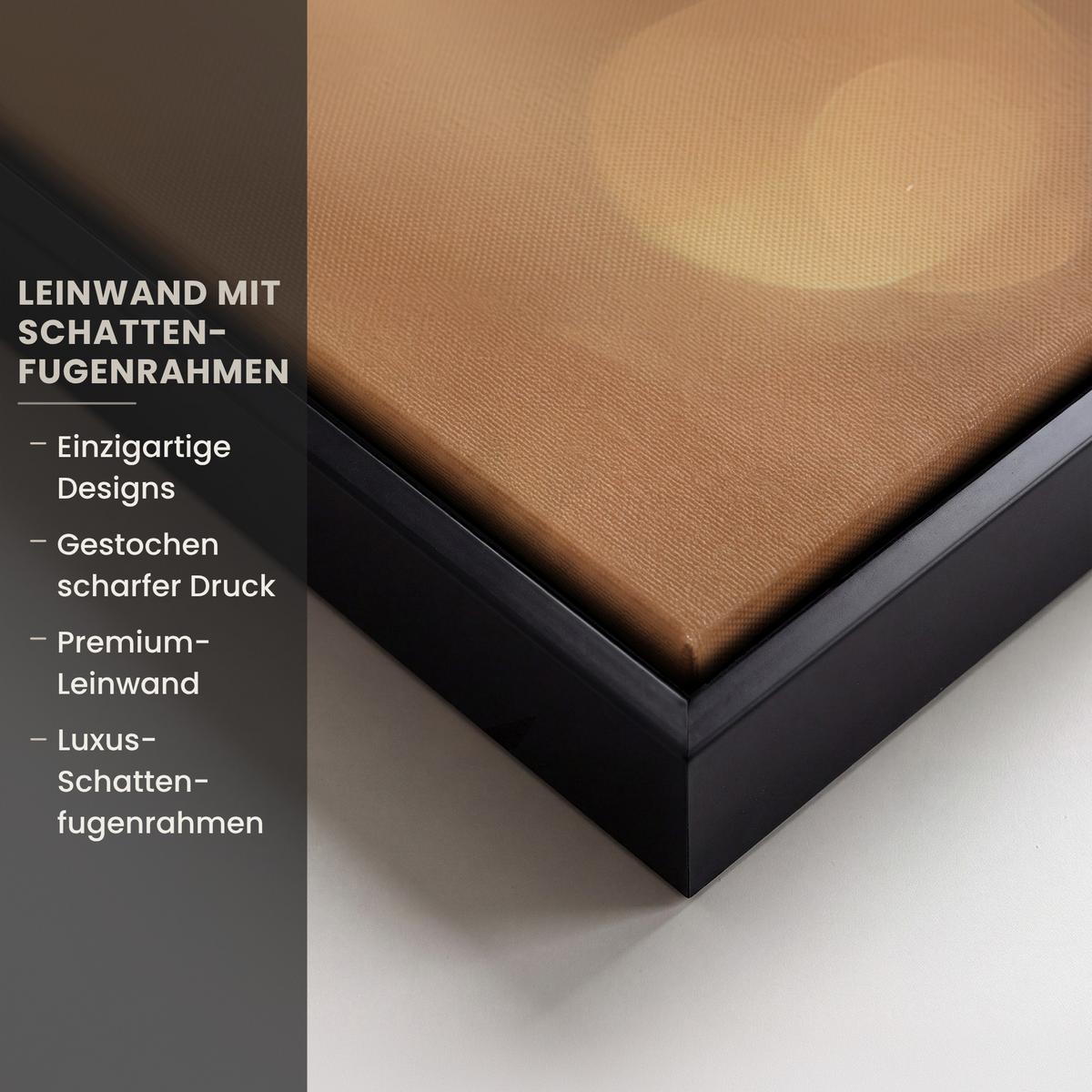 LEINWAND Bilder mit Rahmen - Löwenzahn - Beige - Natur - Blume - 70x100 - Hellbraun, Textil (70/100cm) - MuchoWow