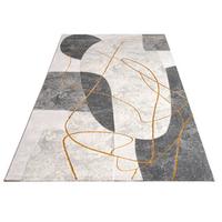 KURZFLORTEPPICH, abstrakt, aus Polypropylen, Florhöhe 11 mm, Grau, 240 x 340 cm - Grau, Textil (340/240cm) - KADIMA DESIGN