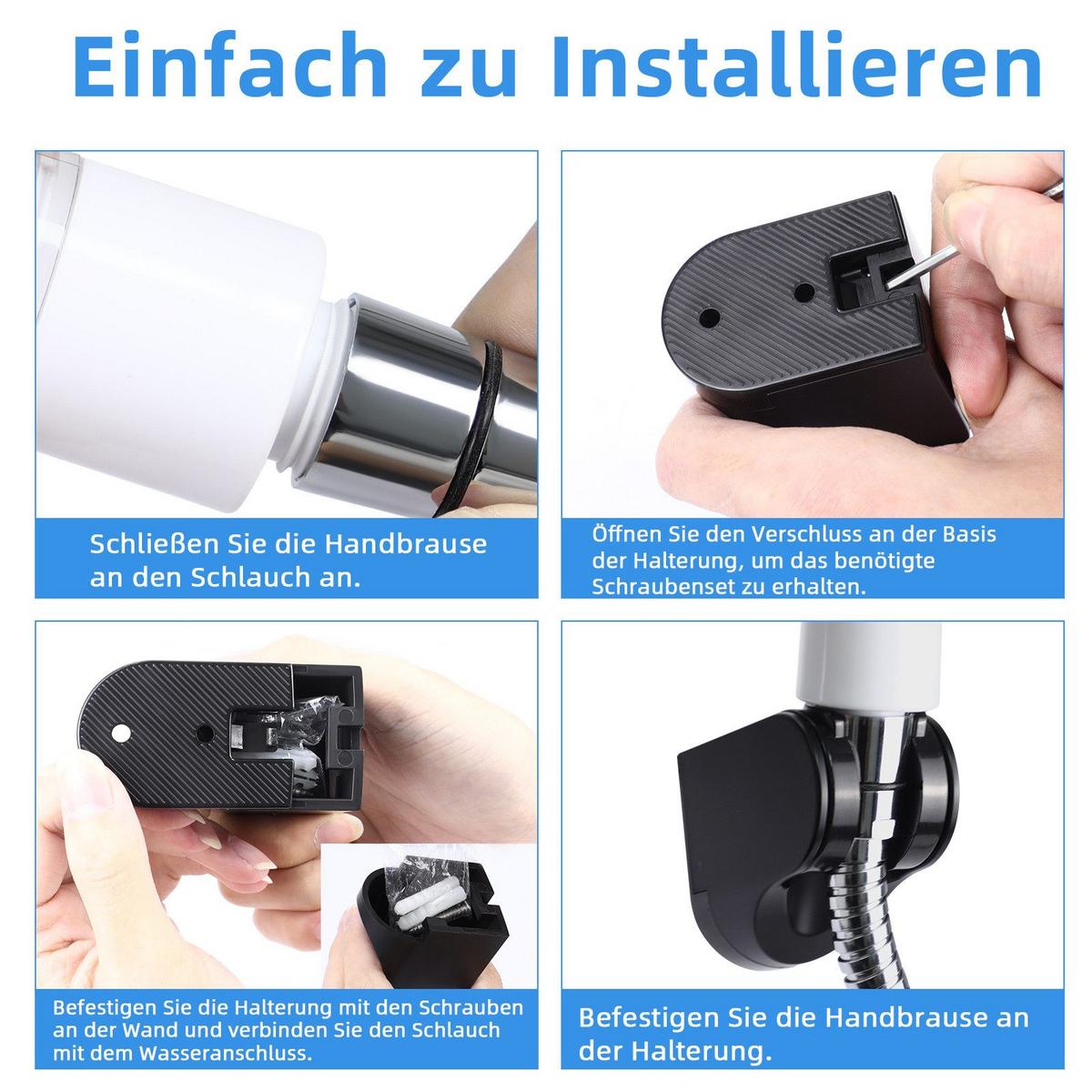 DUSCHKOPF WasserOase - Weiß, Kunststoff (4/26/9cm) - Nettlife