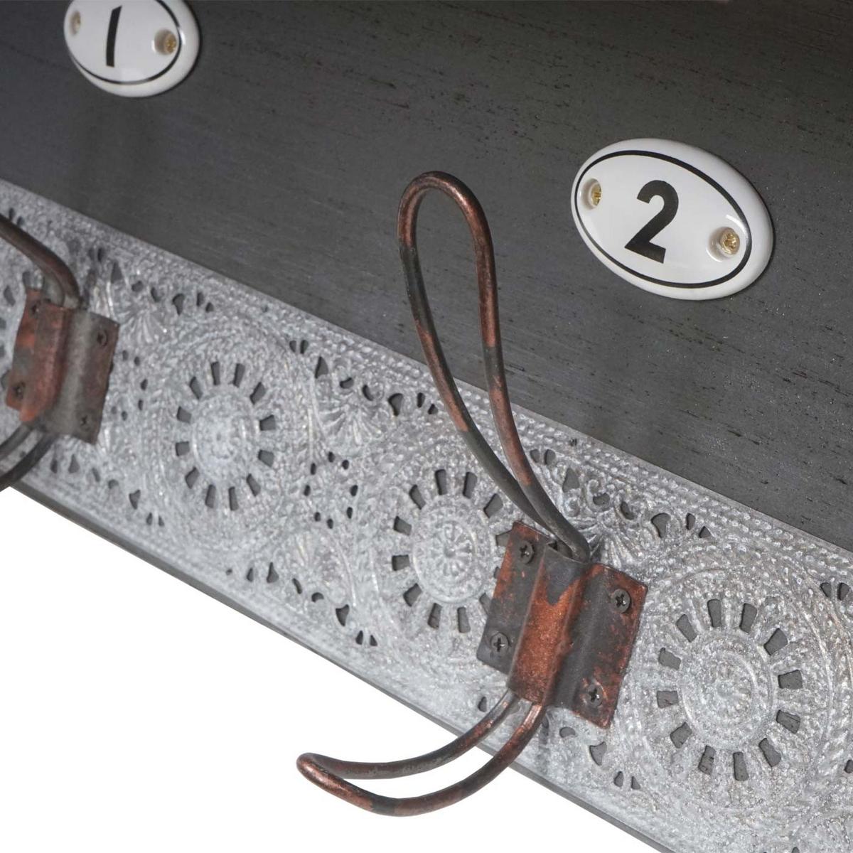 WANDGARDEROBE Grau - Grau, Holz (60/22/18cm) - MCW