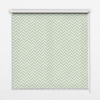 INNENROLLO - Fensterrollo - Rollo - 80x140 cm - Grünes Fischgrätmuster - Grün, Kunststoff (80/140/0.5cm) - TULUP