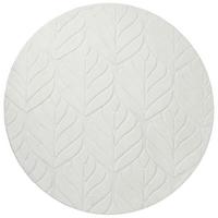 KUNSTFELLTEPPICH Cremeweiß 160 cm Mitchell - Creme/Weiß, Kunststoff (160/160cm) - Beliani