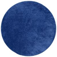 HOCHFLOR SHAGGY TEPPICH PALACE RUND - Dunkelblau, Textil (100/100cm) - Snapstyle