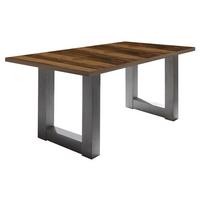 ESSTISCH ausziehbar Eila 3 140 x 90 x 75 Esszimmertisch Graphit/Plankeneiche - Alteiche, Holz (140/90/75cm) - 58aufmkessel