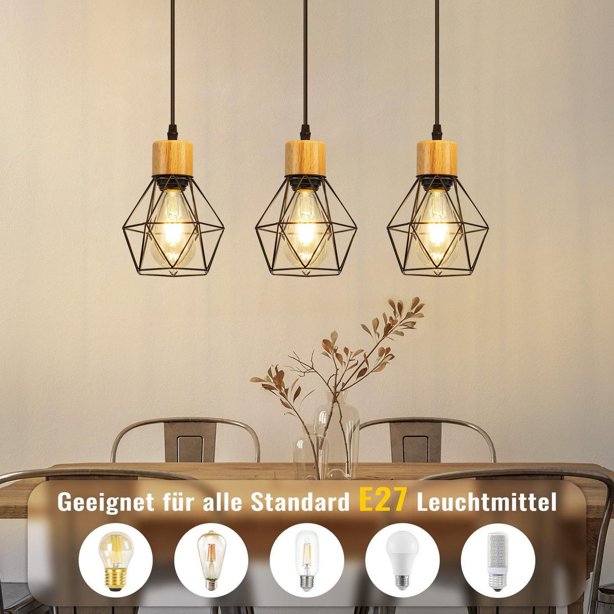 PENDELLEUCHTE BERG Ⅲ 43/15/146 cm - Schwarz, Metall (43/15/146cm) - Nettlife