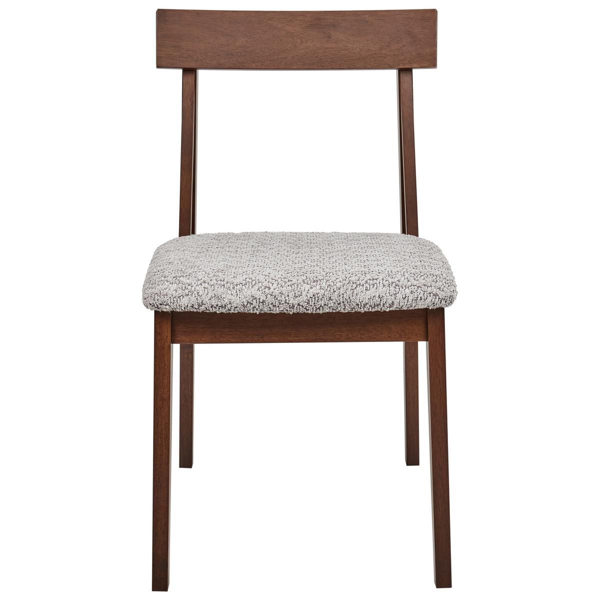 ESSZIMMERSTUHL 2er-Set Braun Isle - Braun/Grau, Holz (45/82/55cm) - Beliani