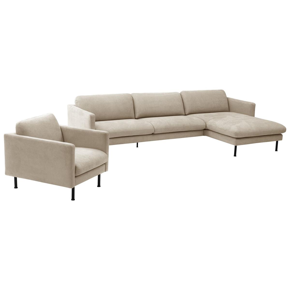 POLSTERSESSEL Katina Flachgewebe beige - Beige, Kunststoff (76/78/89cm) - 58aufmkessel