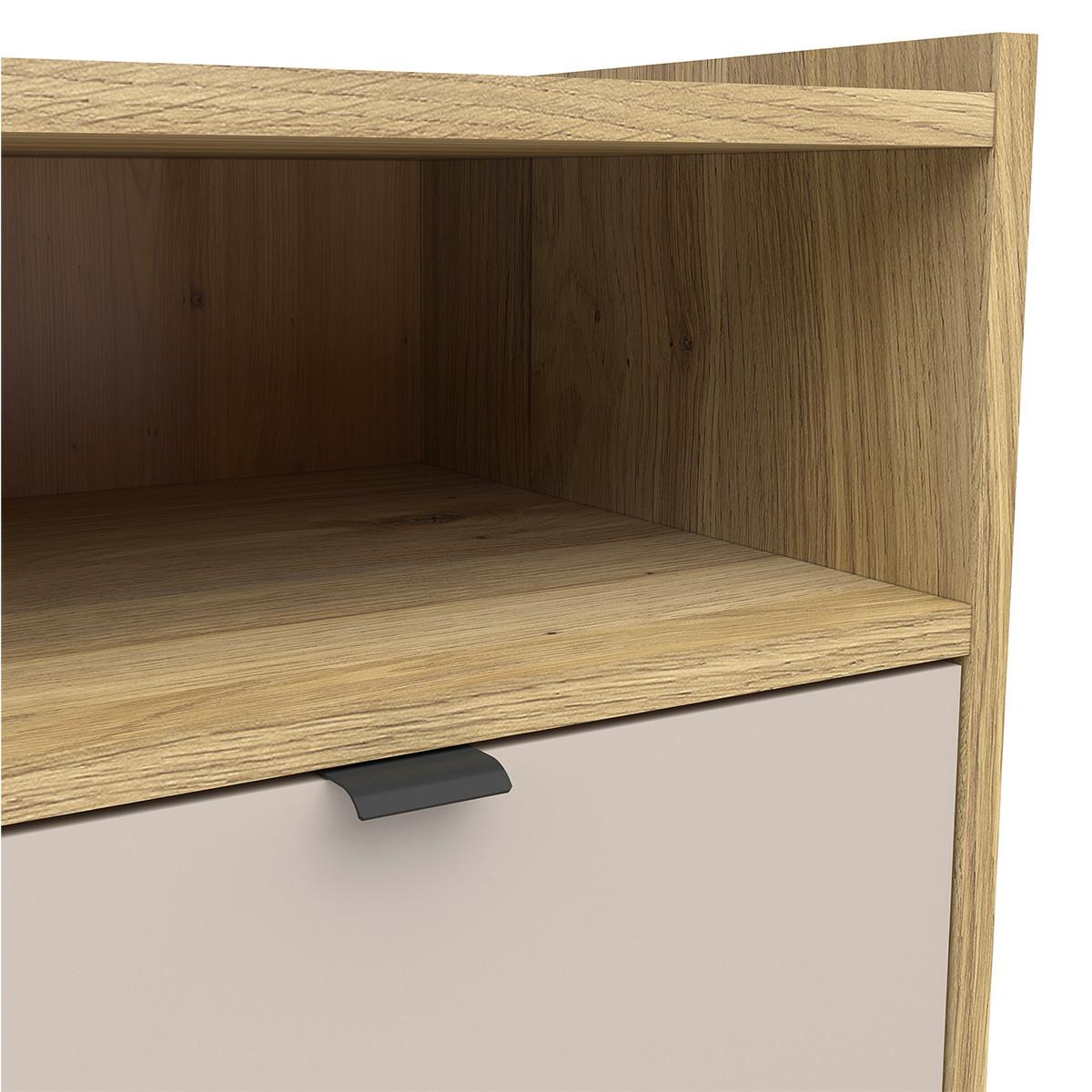 NACHTTISCH Donna Kaschmir - Beige, Holzwerkstoff (50/56/42cm) - Petits-meubles