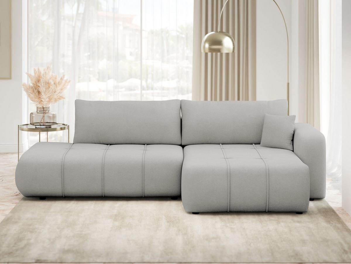 ECKSOFA Furyn O, Seite: Rechts - Schwarz/Grau, Holzwerkstoff/Kunststoff (262/145cm) - MIRJAN24