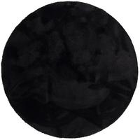 SUPER SOFT HOCHFLORTEPPICH LIVORNO RUND - Schwarz, Textil (200/200cm) - Snapstyle