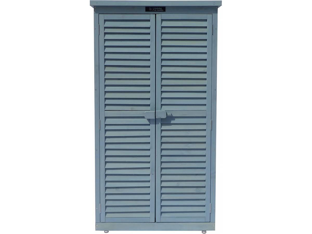 GARTENSCHRANK - GARTENTRUHE space Blau - Blau, Holz (38/148/87cm) - Habitat Garten