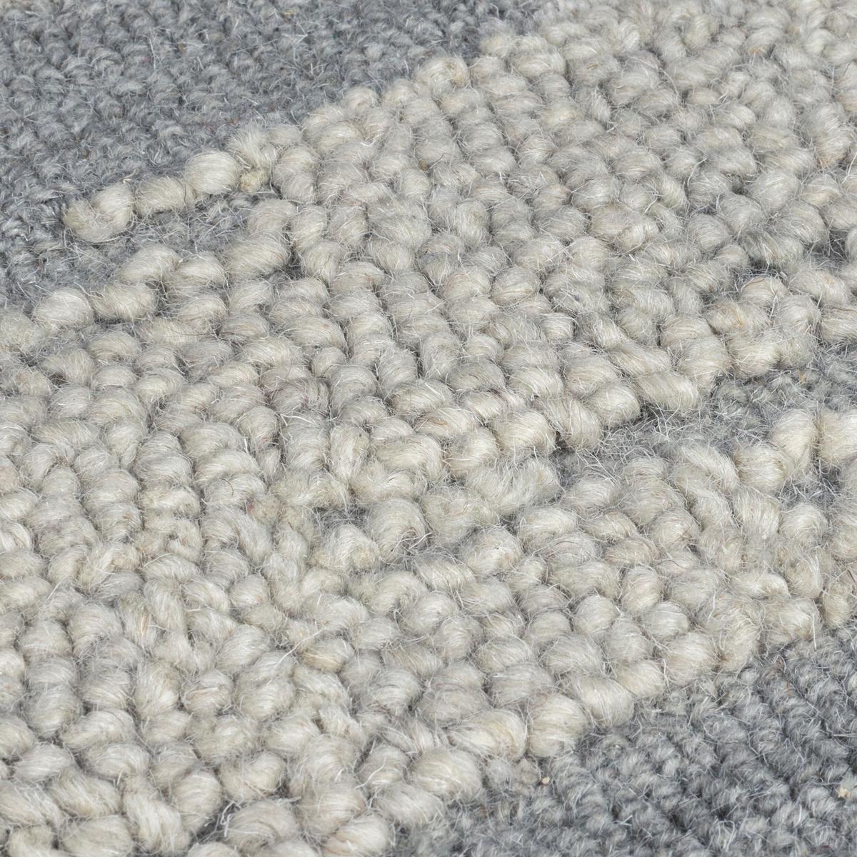 WOLLTEPPICH SOAR, im Ethno-Stil, Blau, 200 x 290 cm - Blau, Textil (290/200cm) - KADIMA DESIGN