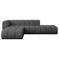 ECKSOFA modulares Sofa Zuvon-L1 - 296x177x70 cm Grau - Grau, Holzwerkstoff/Textil (296/177cm) - ALTDECOR