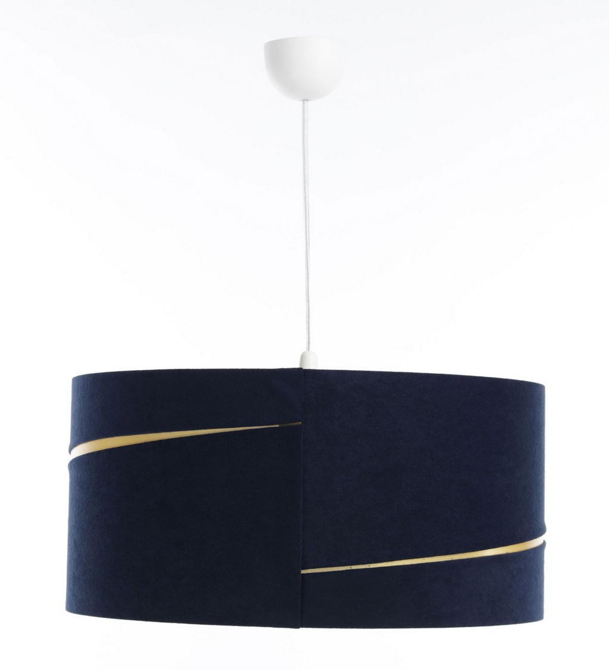 HÄNGELEUCHTE Blau 30/20 cm - Blau/Goldfarben, Kunststoff (30/0.4/20cm) - ONZENO