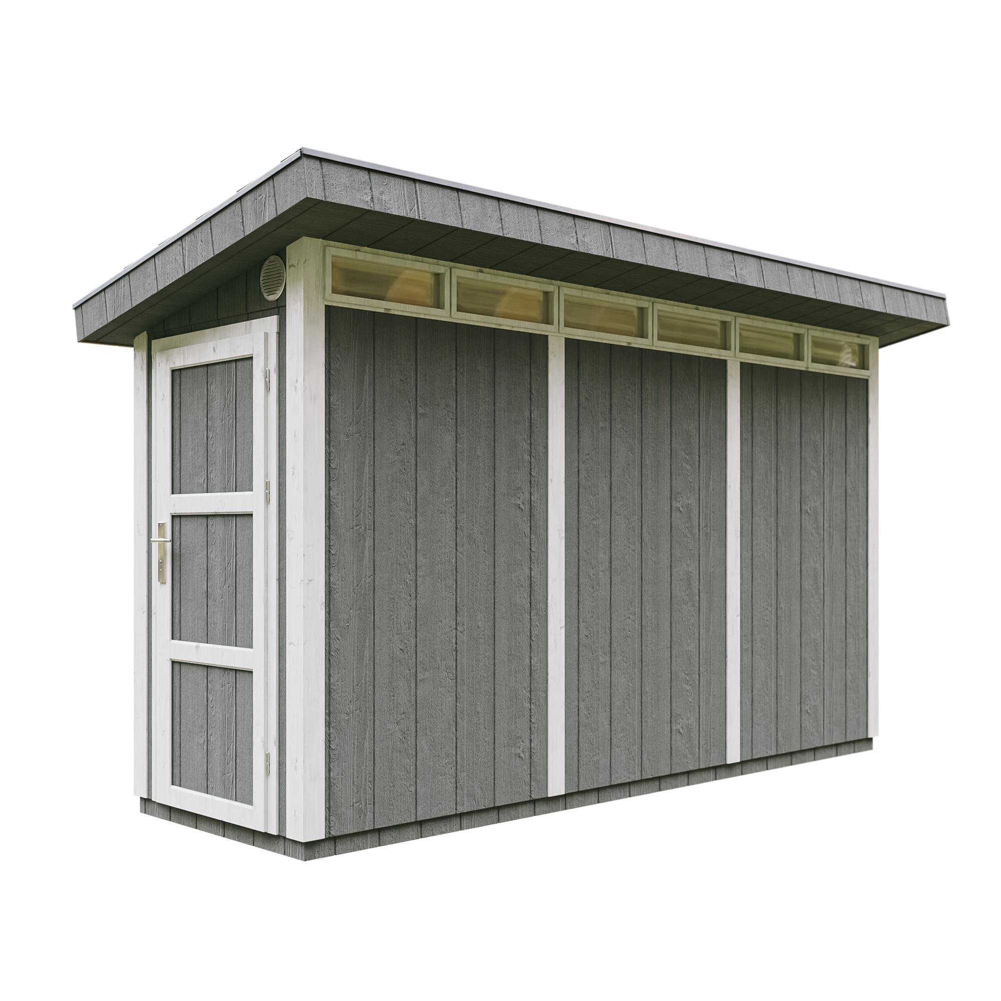 HOLZ-GARTENHAUS basis LP SmartSide 4,3m² mit B161xL411xH239 cm - M902 - CAVERN STEEL - Dunkelgrau, Holz (412/239/161cm) - Timbela