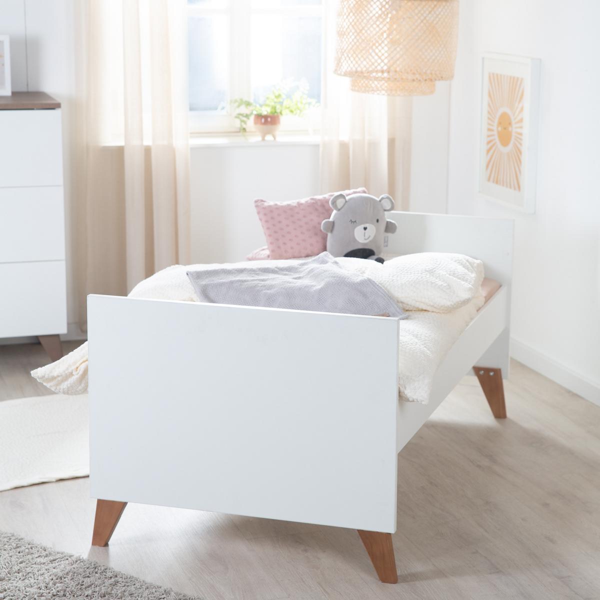 BABYBETT Ole 70 x 140 cm - Weiß, Holzwerkstoff (70/140cm) - Roba