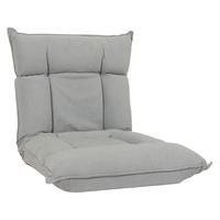BODENSESSEL Hellgrau - Hellgrau, Textil (110/14/57cm) - MCW