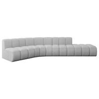 ECKSOFA modulares Sofa Brilo-L1 - 380x174x70 cm Hellgrau - Hellgrau, Holzwerkstoff/Textil (380/174cm) - ALTDECOR