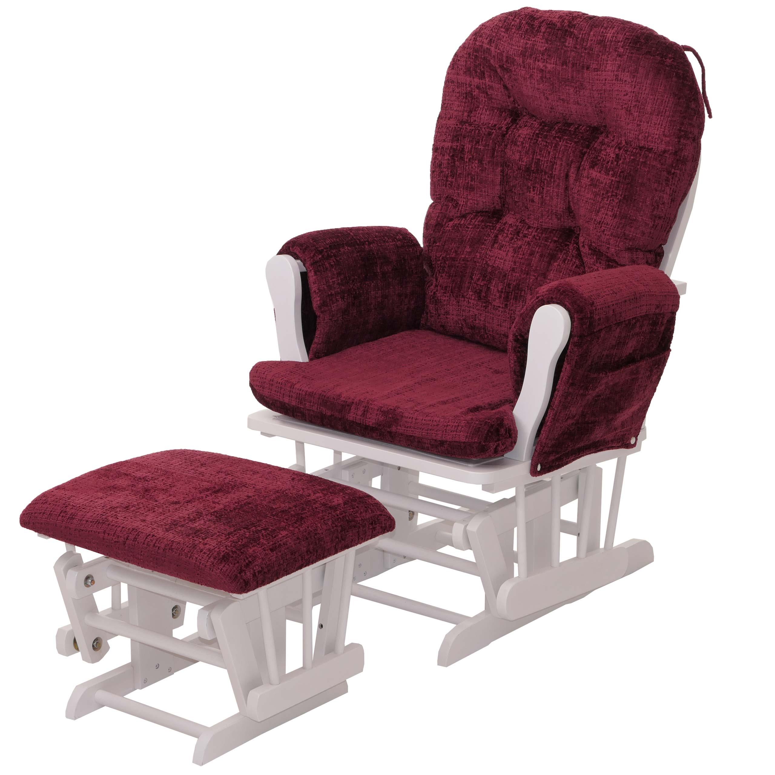 RELAXSESSEL Bordeaux, Weiß - Bordeaux/Weiß, Textil (75/100/71cm) - MCW