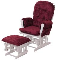 RELAXSESSEL Bordeaux, Weiß - Bordeaux/Weiß, Textil (75/100/71cm) - MCW