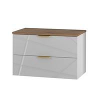 WASCHTISCHUNTERSCHRANK 80.6cm Aurora Weiß - Weiß, Holzwerkstoff (80.6/52.2/46.5cm) - Petits-meubles