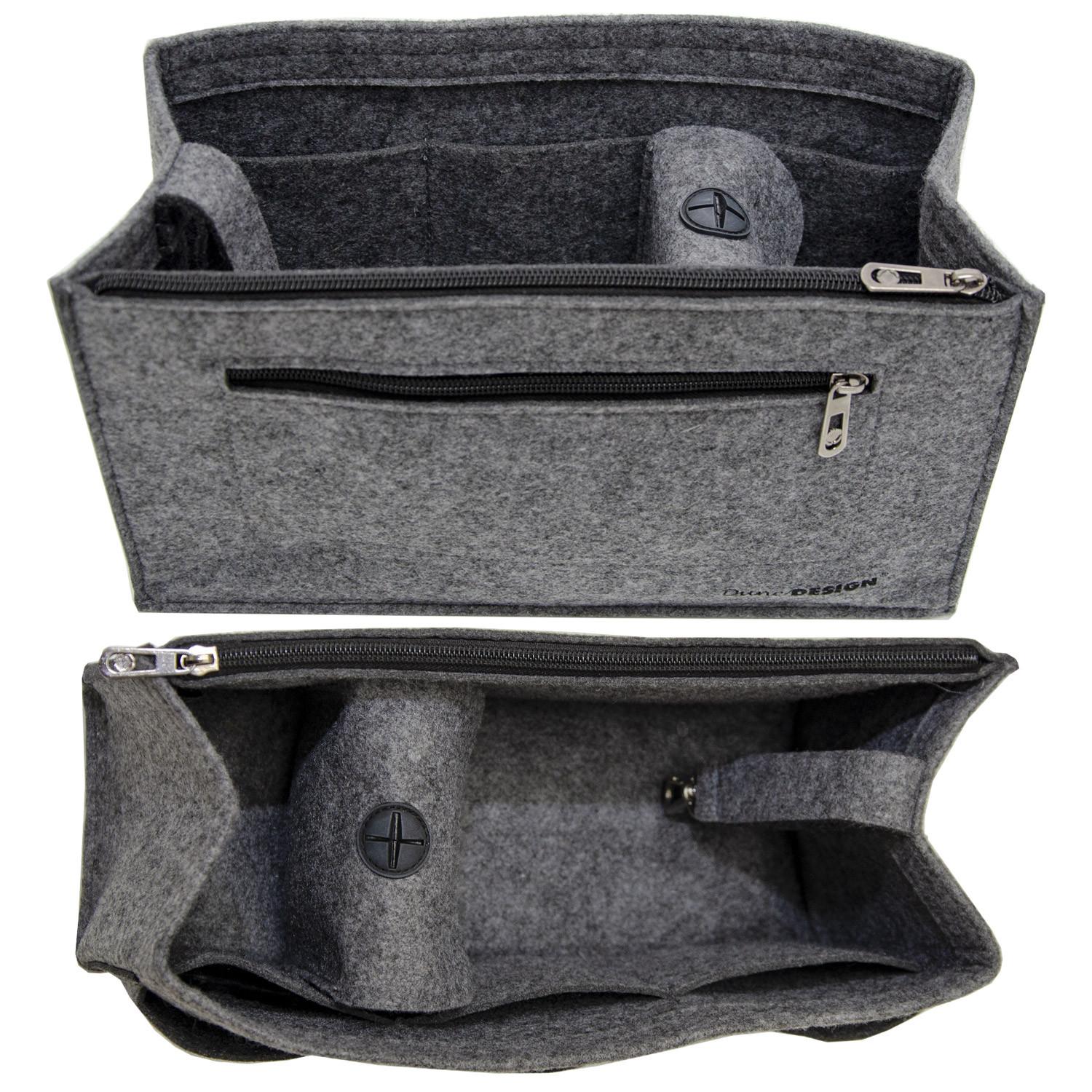 TASCHENORGANIZER XL, 36x12x22 cm, aus Filz, Grau - Grau, Kunststoff (36/12/22cm) - Dunedesign