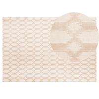 KURZFLOR-TEPPICH Cizre 200/140 cm - Beige, Naturmaterialien (140/200cm) - Beliani