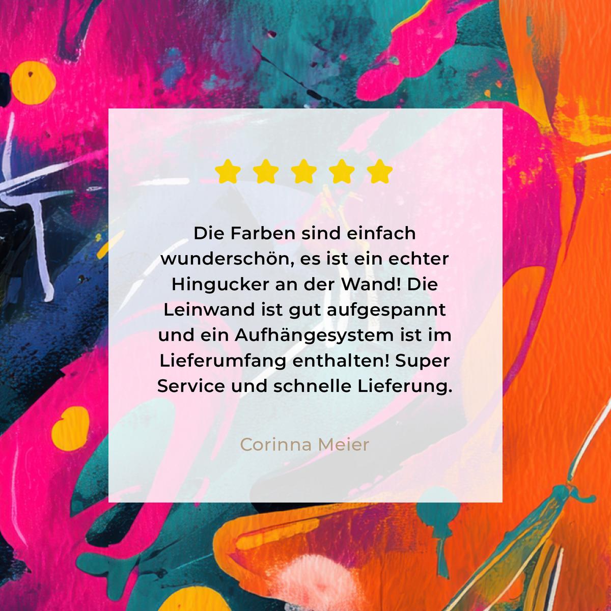 LEINWANDBILD Abstrakt - Graffiti - Farbenfroh - Farbspritzer Deko Wohnzimmer 20x20 cm - Multicolor, Textil (20/20cm) - MuchoWow