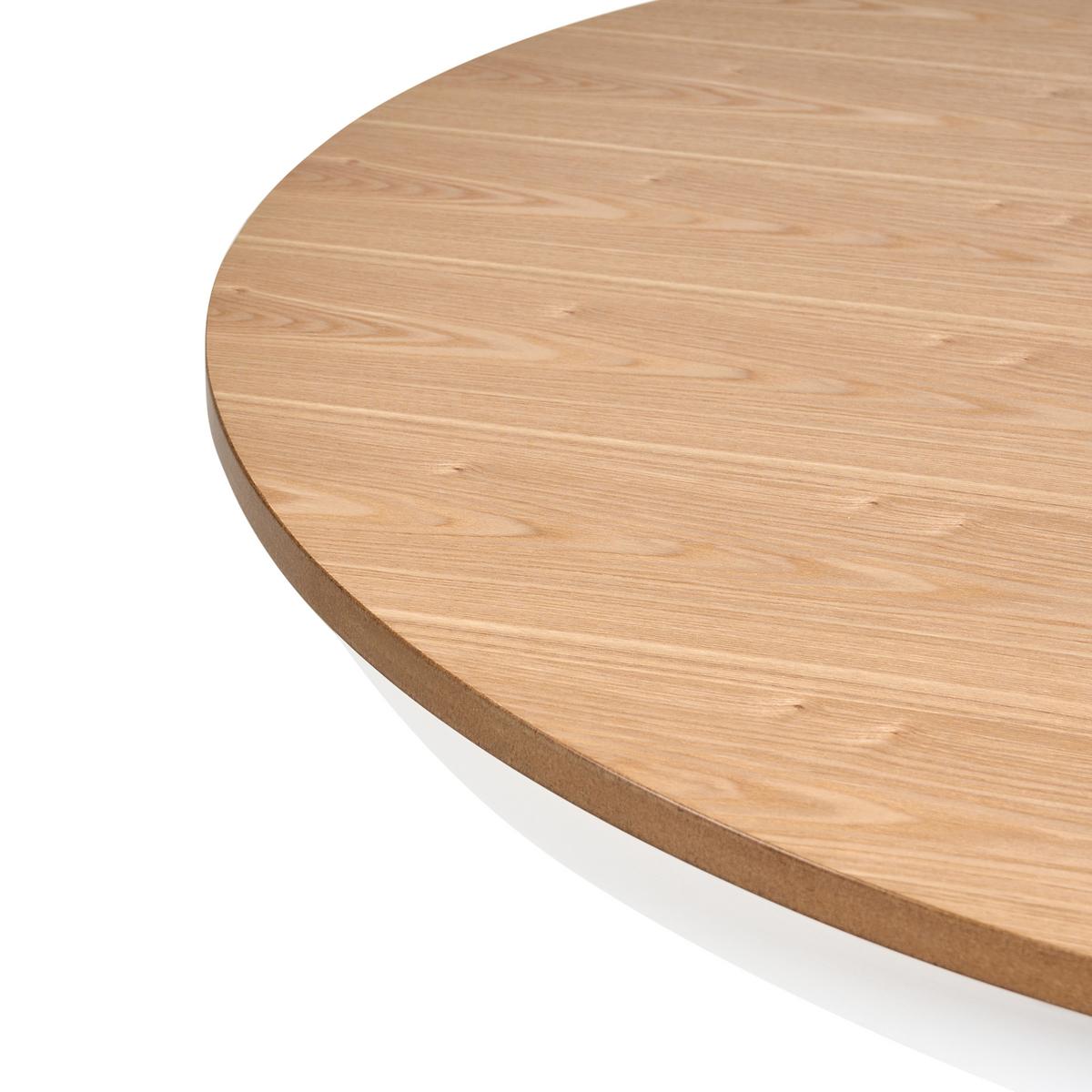 ESSTISCH ausziehbar Helle Esche 106-150/106 cm Holz Akron - Hellbraun, Holz (106/106/74cm) - Beliani