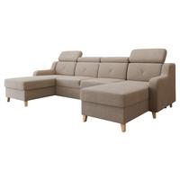 ECKSOFA Marbella U - Naturfarben, Holz/Textil (286/82/165cm) - MIRJAN24