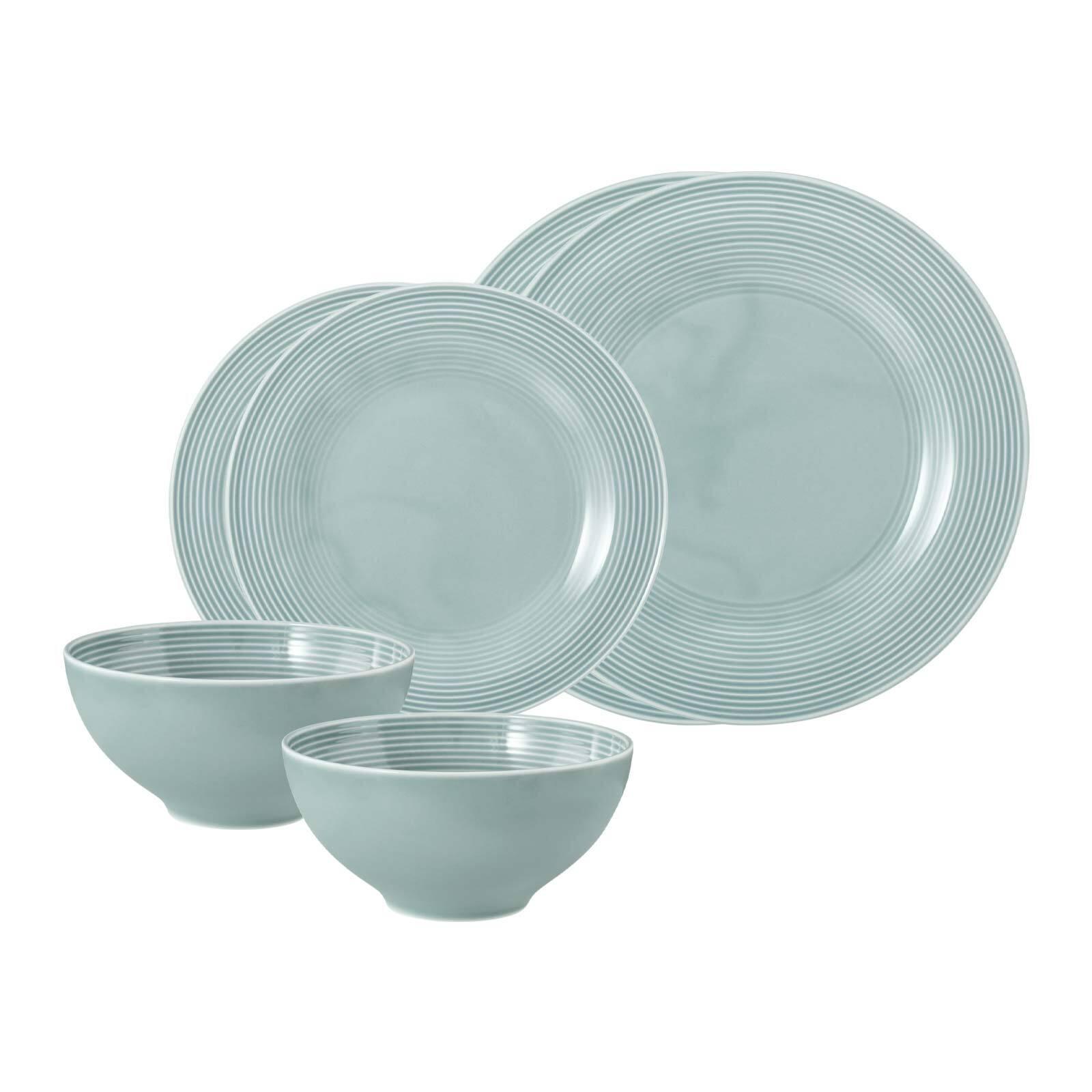BASIC-SET Beat Color Glaze Arktisblau 6-tlg. - Blau, Keramik (2/2/2cm) - Seltmann Weiden